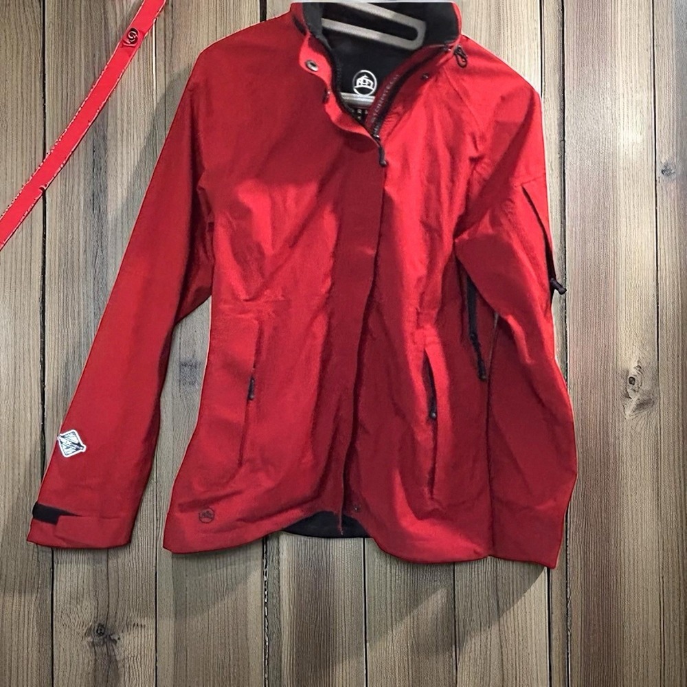 Stormtech Performance Red Men's Small Zip‎ Winter Jacket Lined Pockets Clean